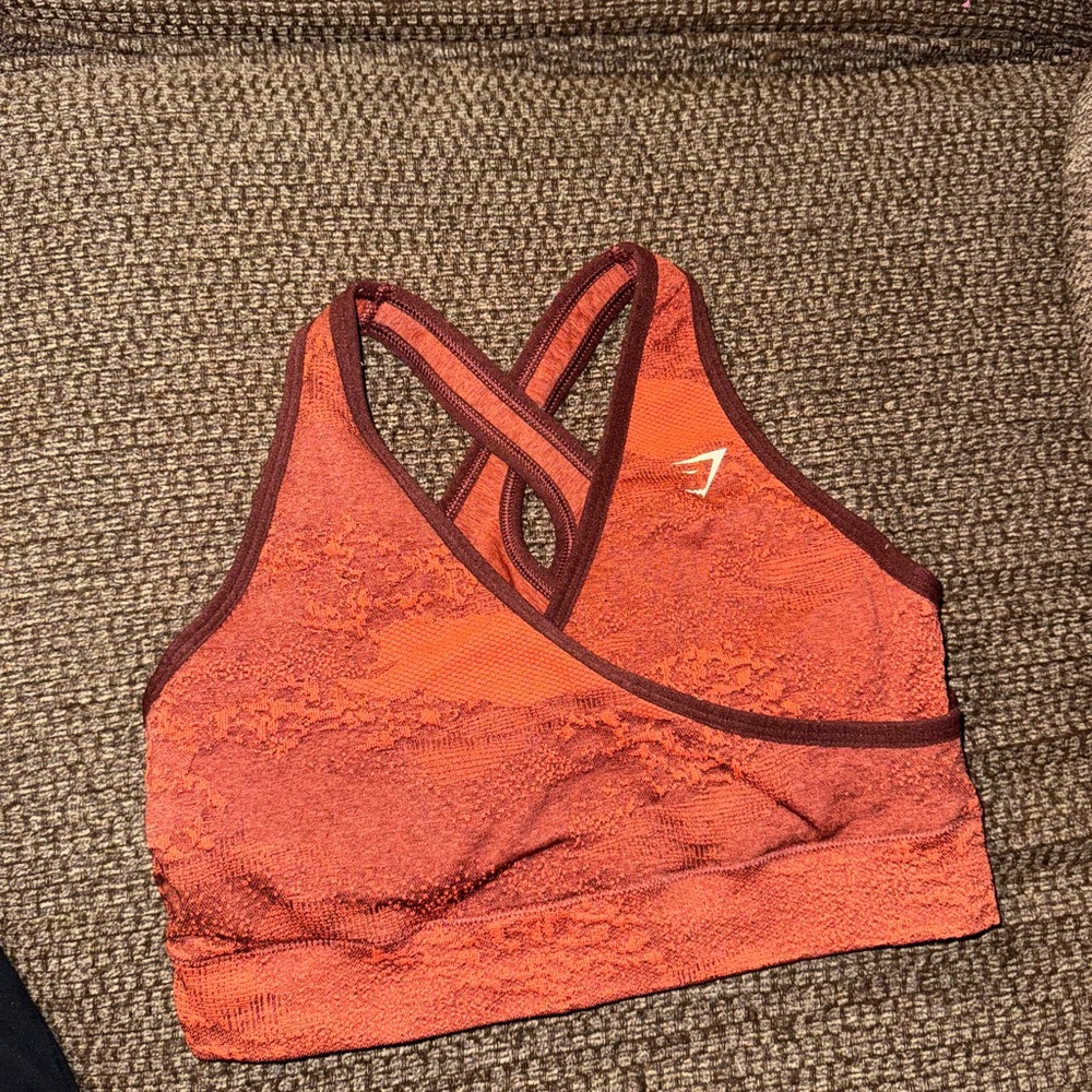 Gymshark Cross-Back Rust Sports Bra